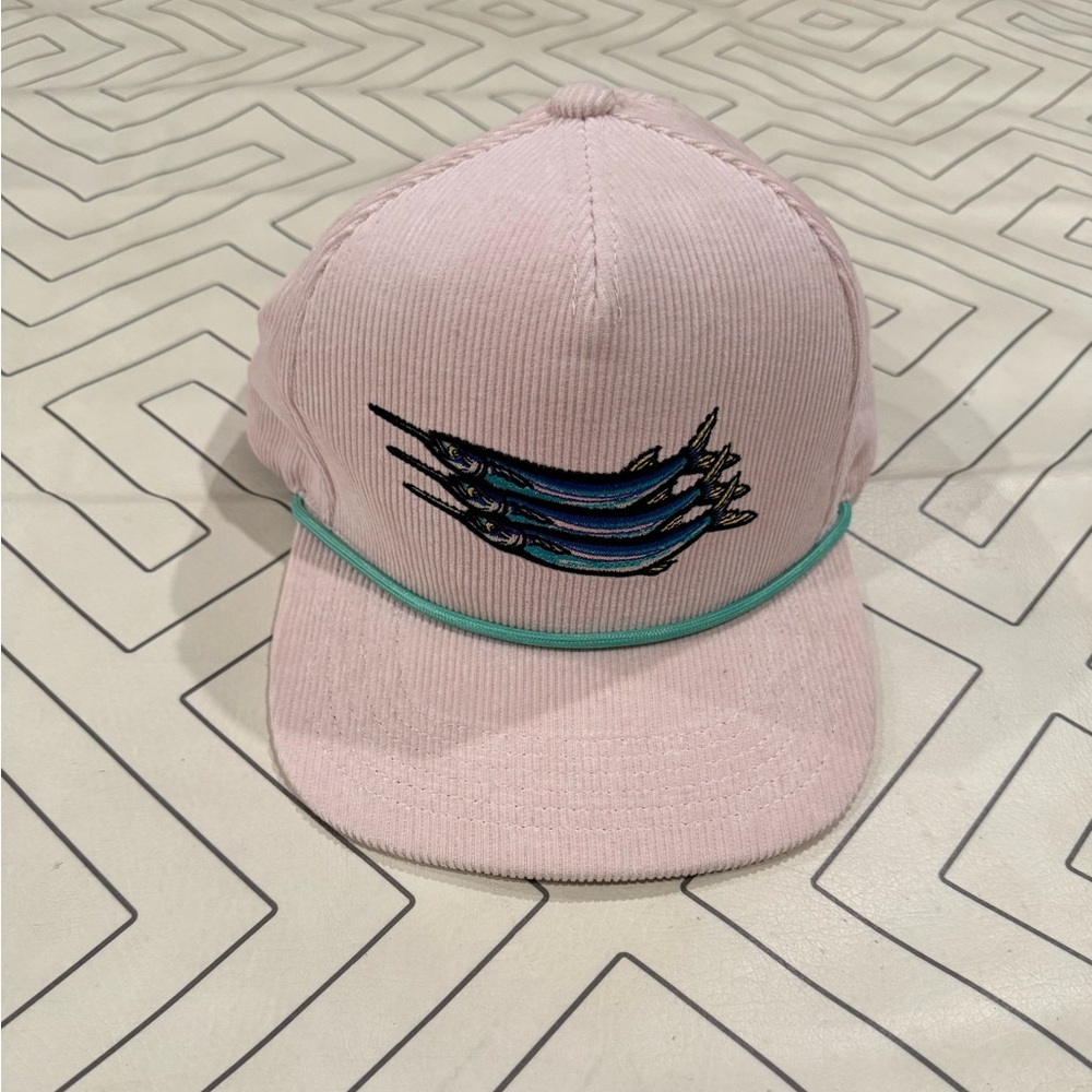 Bajio Pink Corduroy Rope Fish Hat